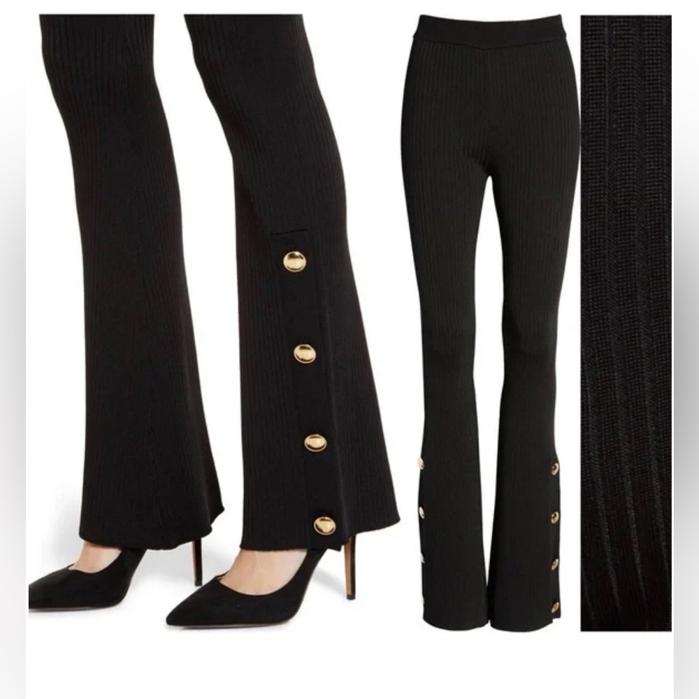 Good American Flared Knit Slacks